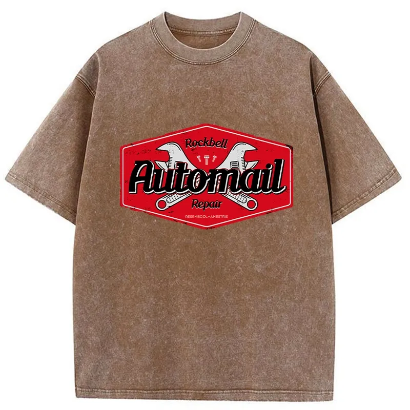Tokyo-Tiger Rockbell Automail Japanese Washed T-Shirt