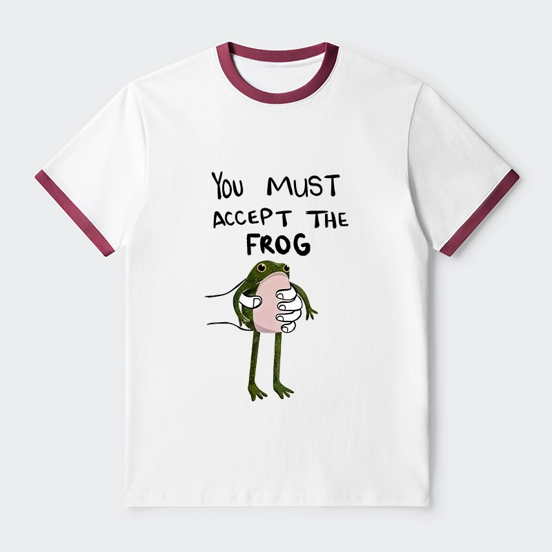 Tokyo-Tiger Accept This Frog Trim T-Shirt