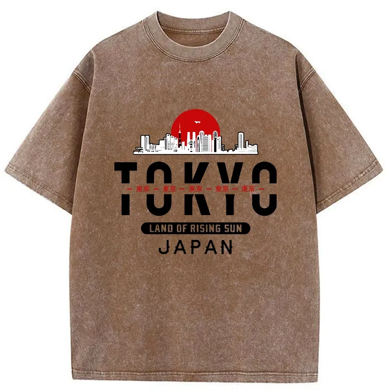 Tokyo-Tiger Tokyo Sunrise Washed T-Shirt