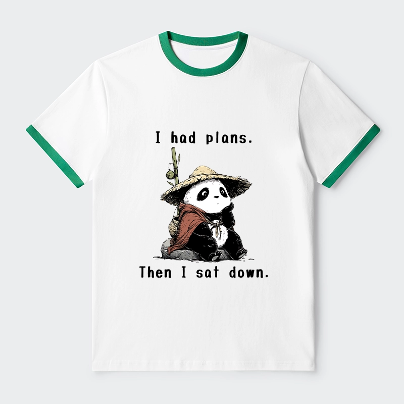 Tokyo-Tiger The Maybe Later Panda Trim T-Shirt