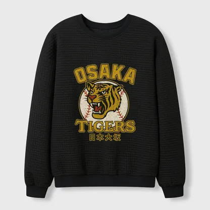 Tokyo-Tiger Funny Osaka Tigers Waffle Sweatshirt