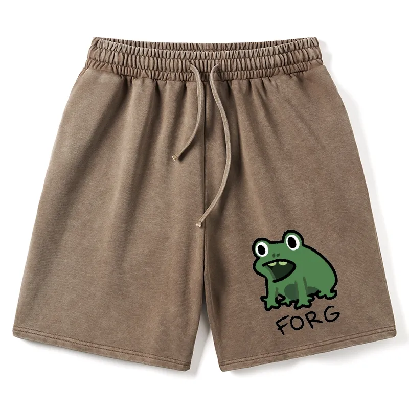 Tokyo-Tiger Funny Forg Japan Washed Shorts