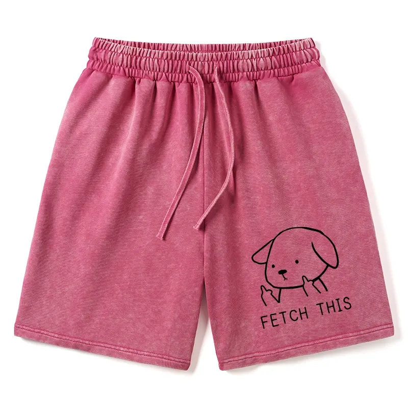 Tokyo-Tiger Fetch This Dog Washed Shorts