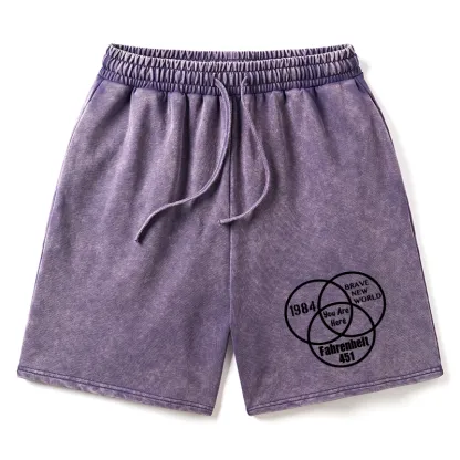 Tokyo-Tiger Multidimensional Thinking And Rebellion Washed Shorts