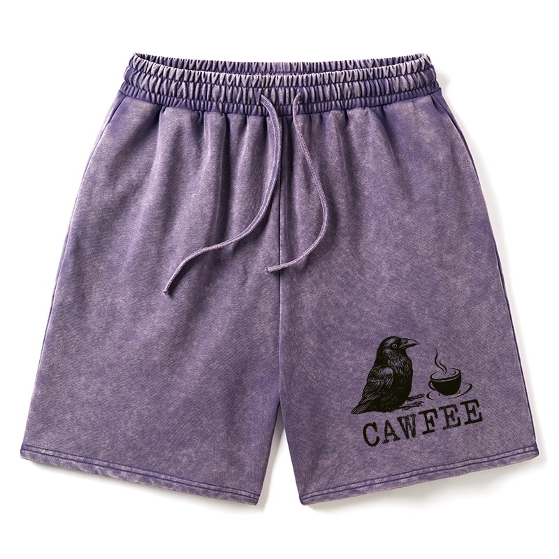 Tokyo-Tiger Cawfee Funny Japan Meme Washed Shorts