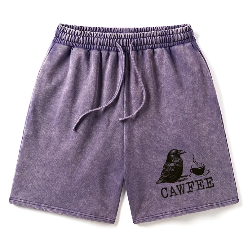 Tokyo-Tiger Cawfee Funny Japan Meme Washed Shorts