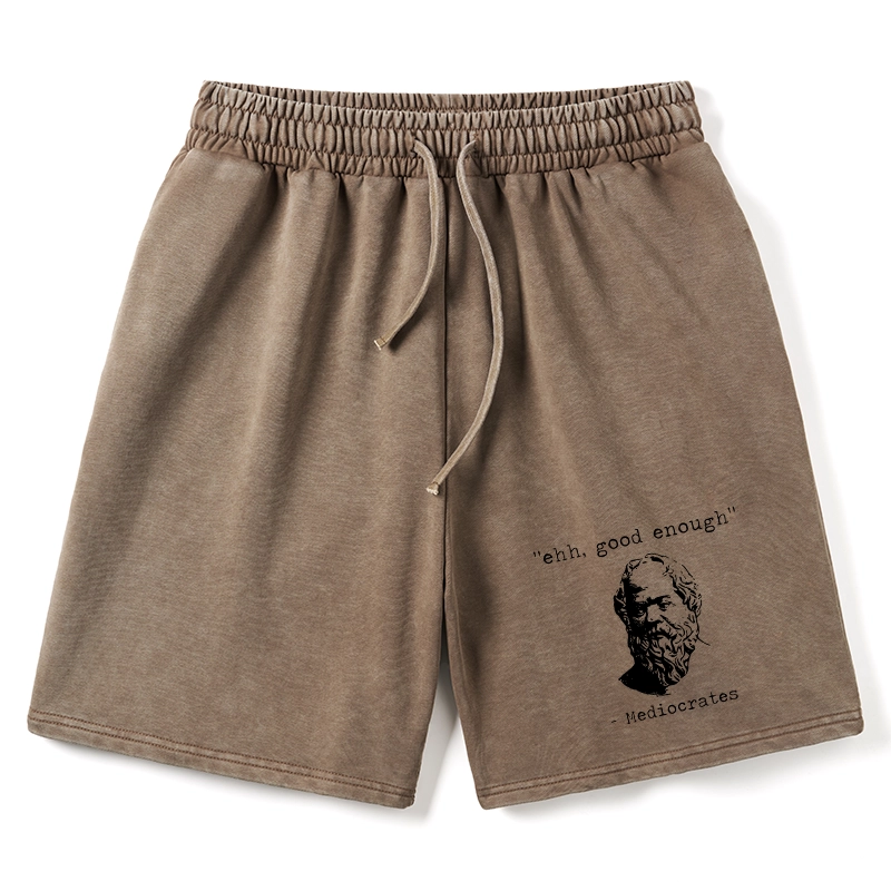 Tokyo-Tiger Mediocrates Meme Washed Shorts