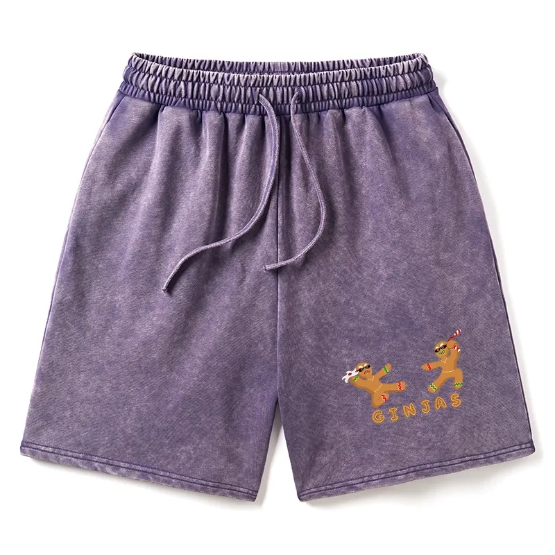 Tokyo-Tiger Gingerbread Ninja Washed Shorts