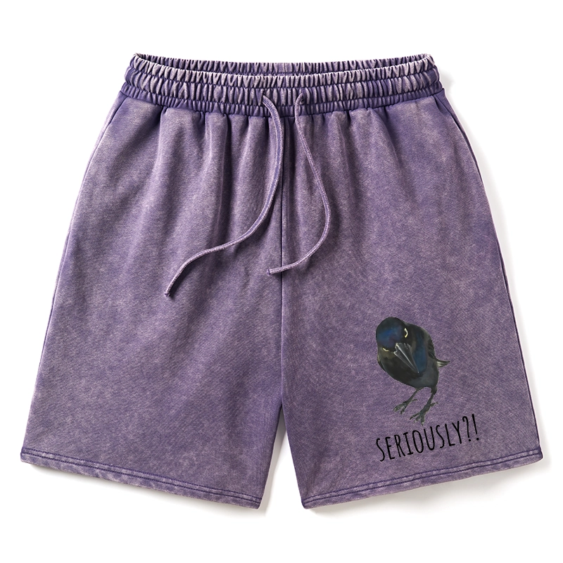 Tokyo-Tiger Raven's Question Washed Shorts