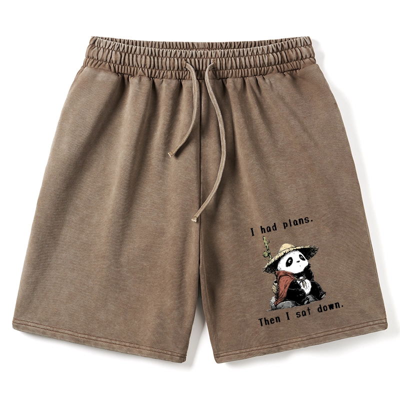 Tokyo-Tiger The Maybe Later Panda Washed Shorts