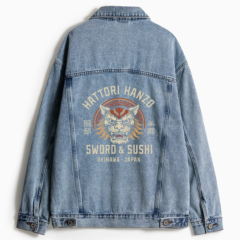 Tokyo-Tiger Hattori Lion Japanese Samurai Jean Jacket