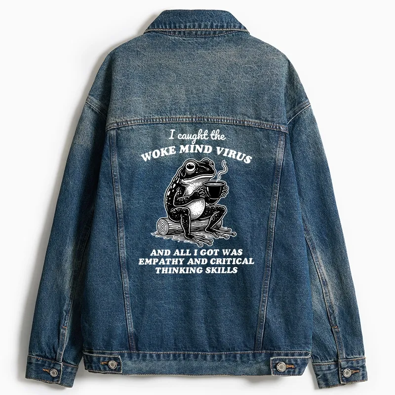Tokyo-Tiger Awakened Thinking Virus Frog Jean Jacket Sale