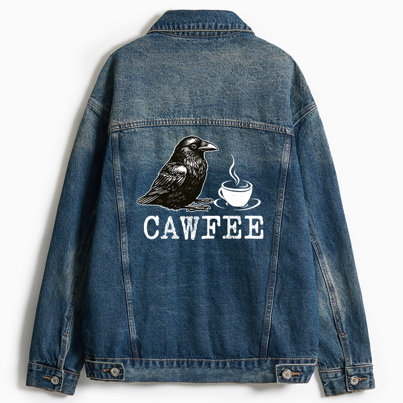 Tokyo-Tiger Cawfee Funny Japan Meme Jean Jacket