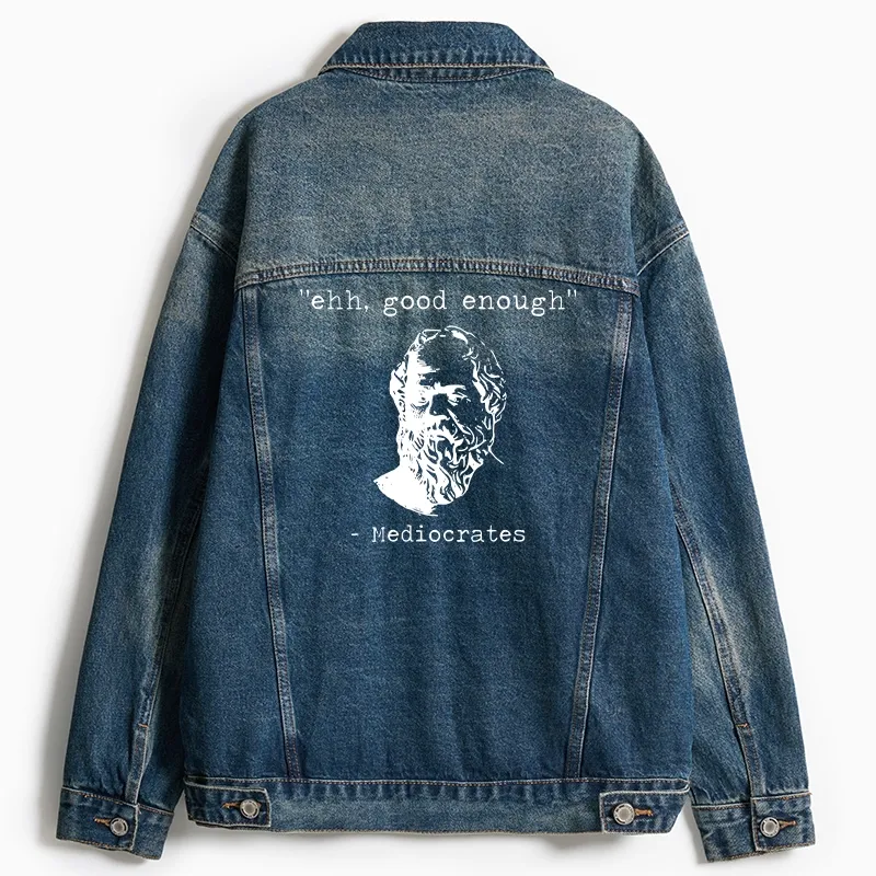 Tokyo-Tiger Mediocrates Meme Jean Jacket Sale