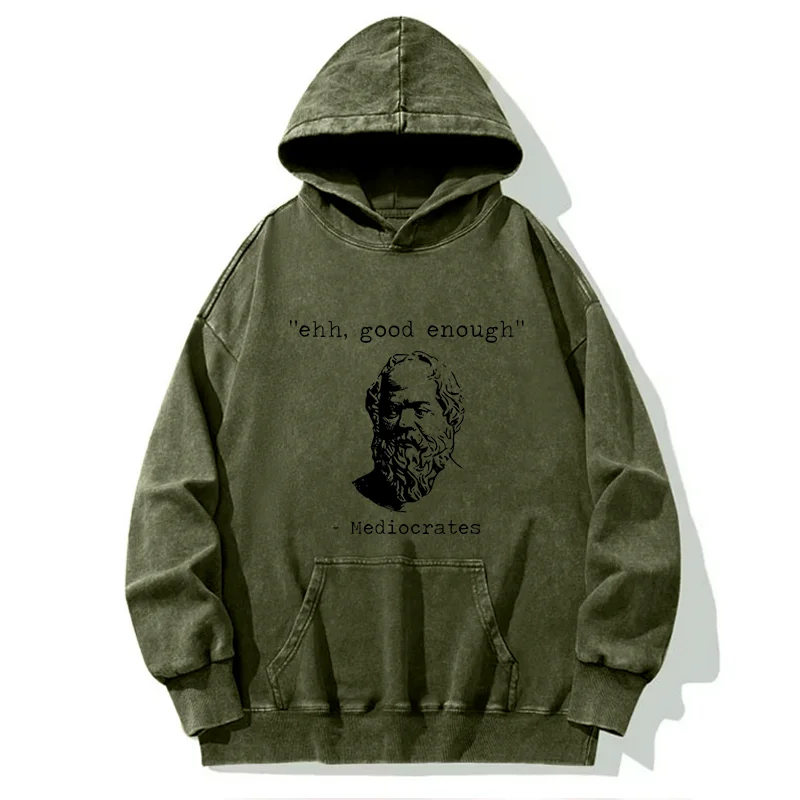 Tokyo-Tiger Mediocrates Meme Washed Hoodie