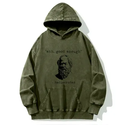 Tokyo-Tiger Mediocrates Meme Washed Hoodie