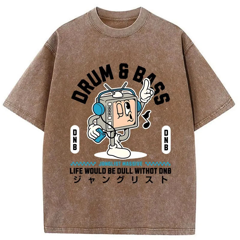 Tokyo-Tiger Life Would Be Dull Without DNB Washed T-Shirt