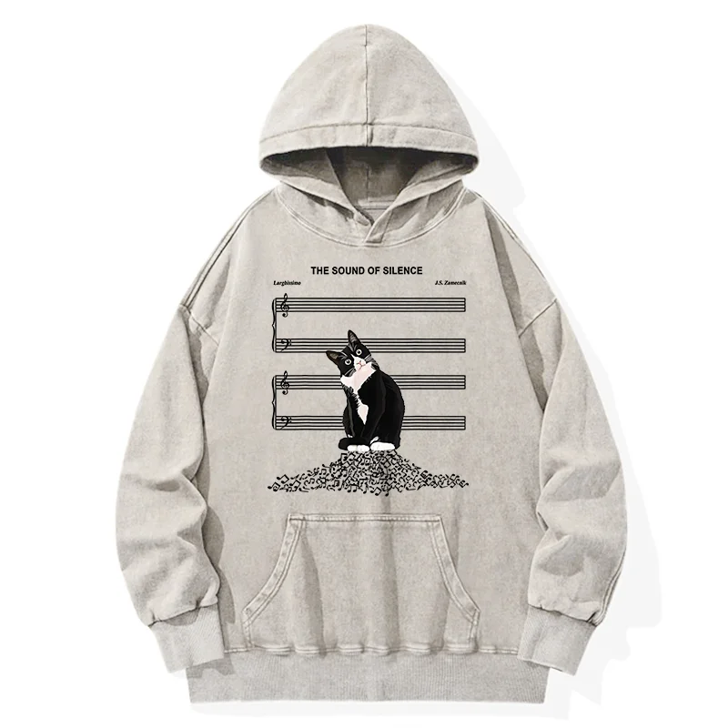 Tokyo-Tiger The Sound Of Silence Washed Hoodie