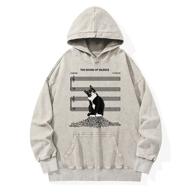 Tokyo-Tiger The Sound Of Silence Washed Hoodie