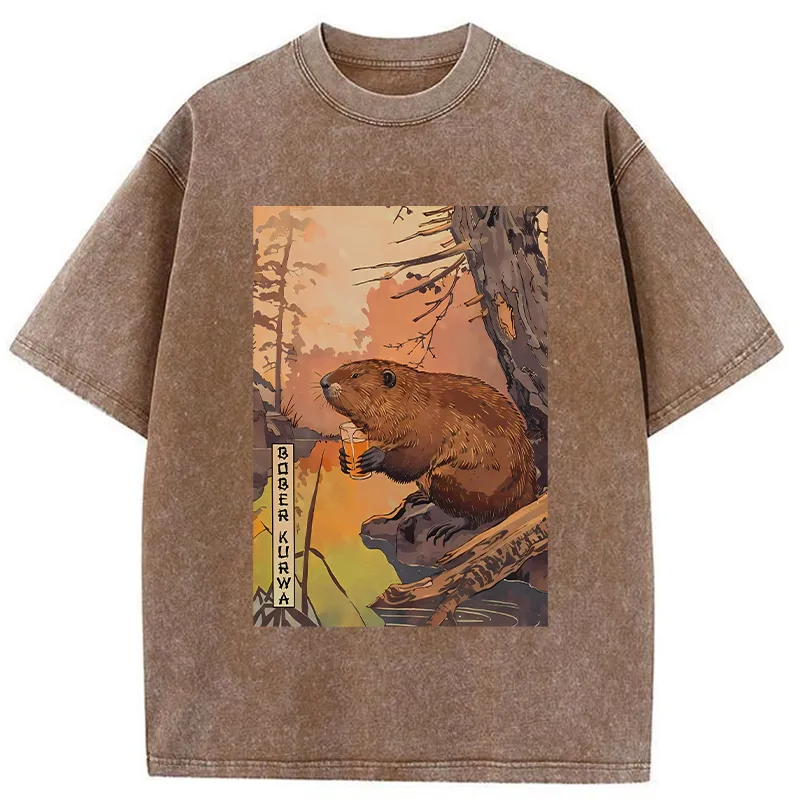 Tokyo-Tiger Beaver By The River Washed T-Shirt Sale