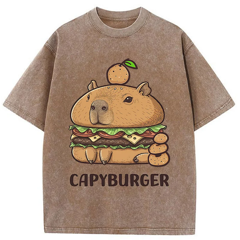 Tokyo-Tiger Capyburger Washed T-Shirt
