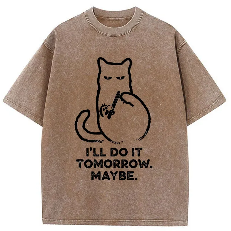 Tokyo-Tiger Do It Tomorrow Washed T-Shirt