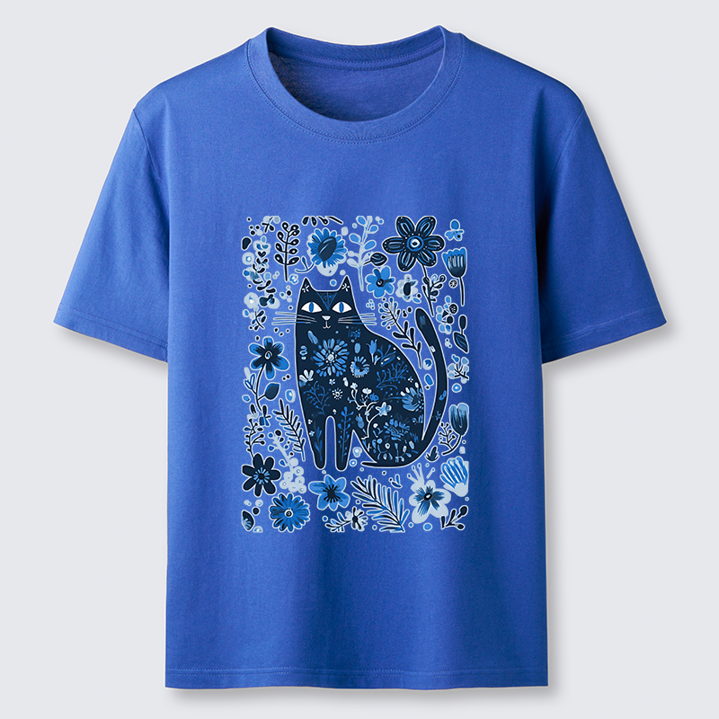 Tokyo-Tiger A Cat Among Flowers Classic T-Shirt