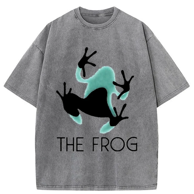 Tokyo-Tiger Frog Lying On Clothes Washed T-Shirt