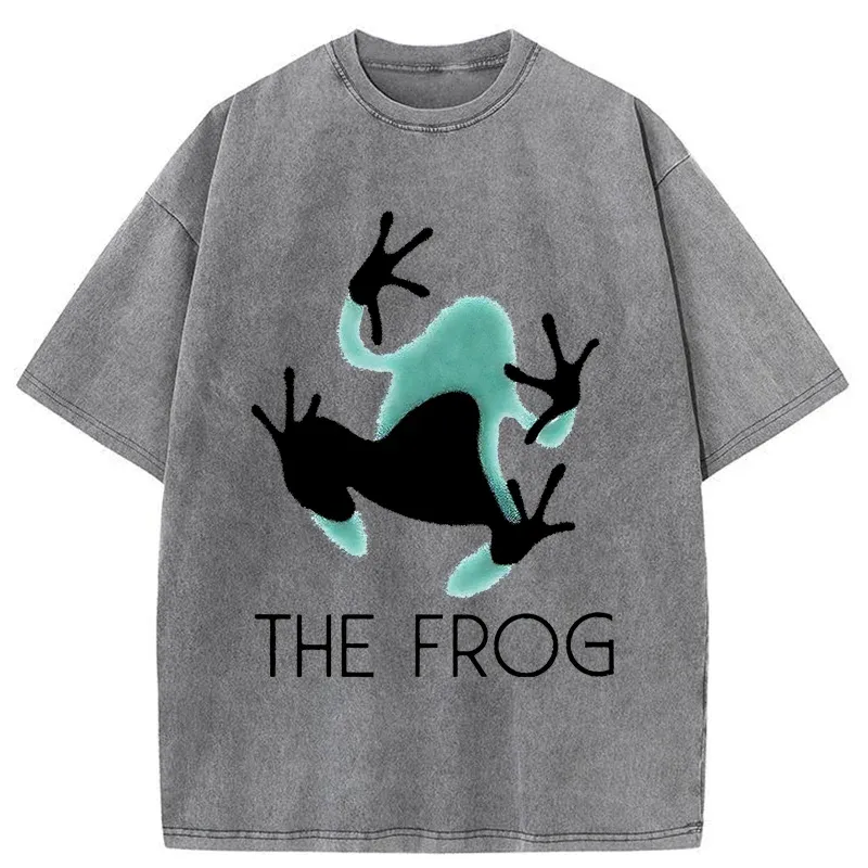 Tokyo-Tiger Frog Lying On Clothes Washed T-Shirt