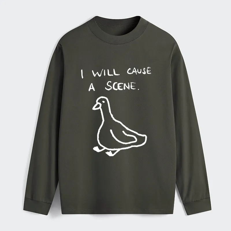 Tokyo-Tiger Stupid Goose Funny Japan Retro Classic Long Sleeve T-Shirt