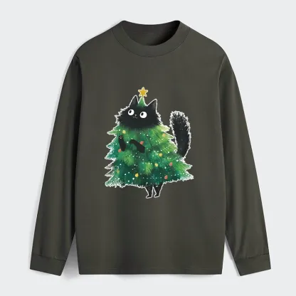 Tokyo-Tiger Christmas Tree Cat Japan Classic Long Sleeve T-Shirt