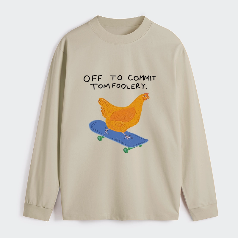 Tokyo-Tiger Chicken Was About To Do Something Bad Classic Long Sleeve T-Shirt