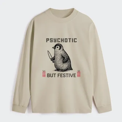 Tokyo-Tiger Overstimulated but Festive Christmas Classic Long Sleeve T-Shirt