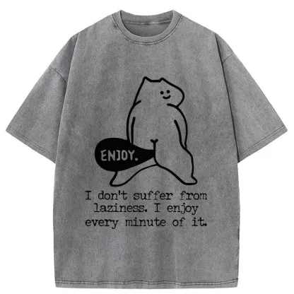 Tokyo-Tiger Enjoy Every Minute Washed T-Shirt
