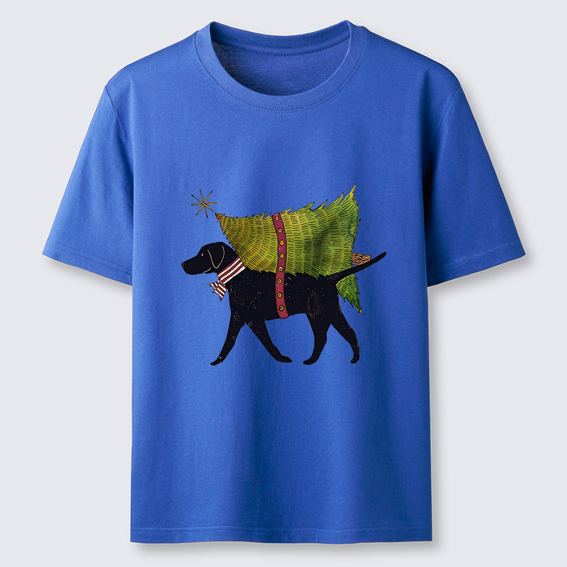 Tokyo-Tiger Dog Carrying Christmas Tree Classic T-Shirt