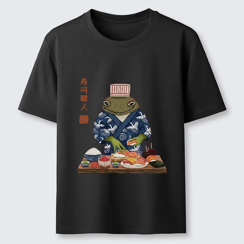 Tokyo-Tiger Frog Sushi Chef Classic T-Shirt