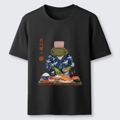 Tokyo-Tiger Frog Sushi Chef Classic T-Shirt