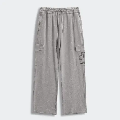 Tokyo-Tiger Coffee Time Washed Utility Sweatpants