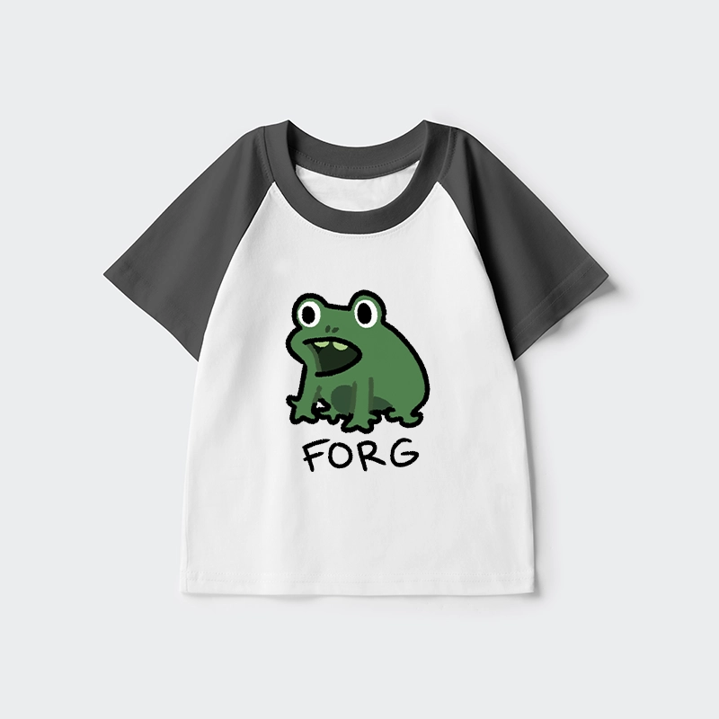 Tokyo-Tiger Funny Forg Japan Kids Raglan T-shirt