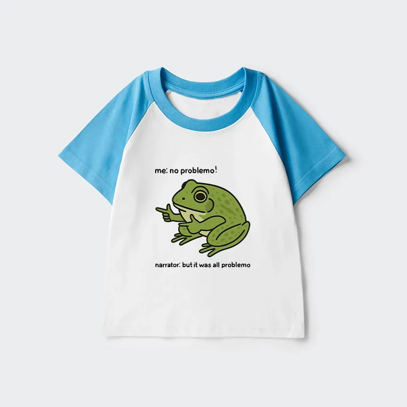 Tokyo-Tiger Stupid Frog Meme Kids Raglan T-shirt