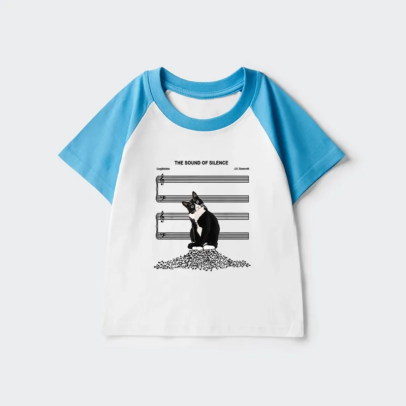 Tokyo-Tiger The Sound Of Silence Kids Raglan T-shirt