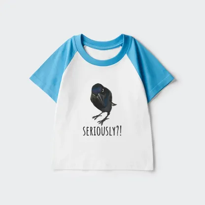 Tokyo-Tiger Raven's Question Kids Raglan T-shirt