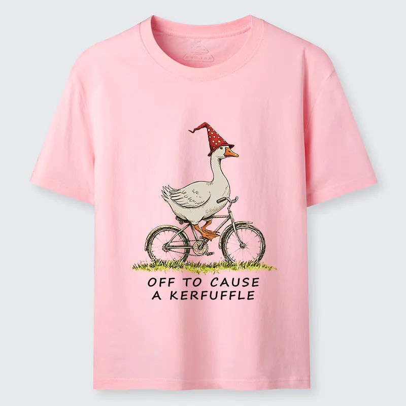 Tokyo-Tiger Stupid Goose Riding A Bicycle Classic T-Shirt