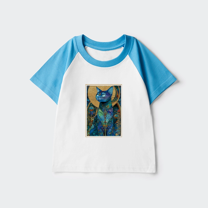 Tokyo-Tiger The Cat’s Plan To Rule Them All Kids Raglan T-shirt