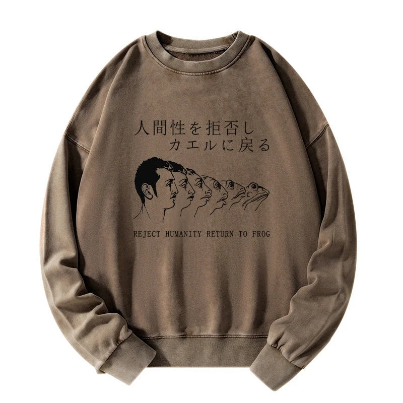 Tokyo-Tiger Return To Frog Washed Sweatshirt