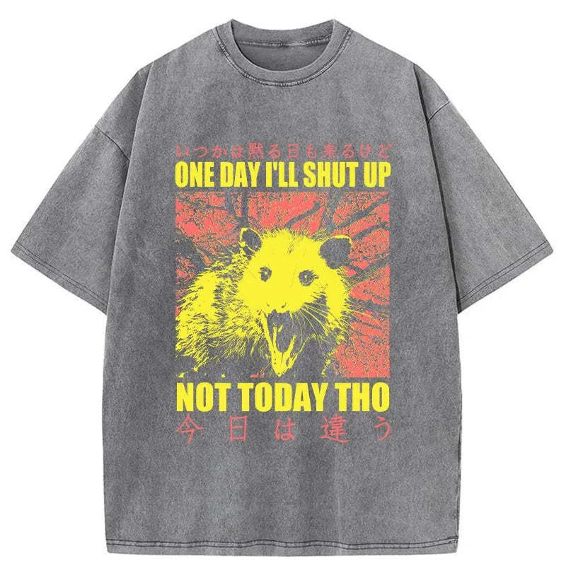 Tokyo-Tiger Negative Possum Japanese Washed T-Shirt