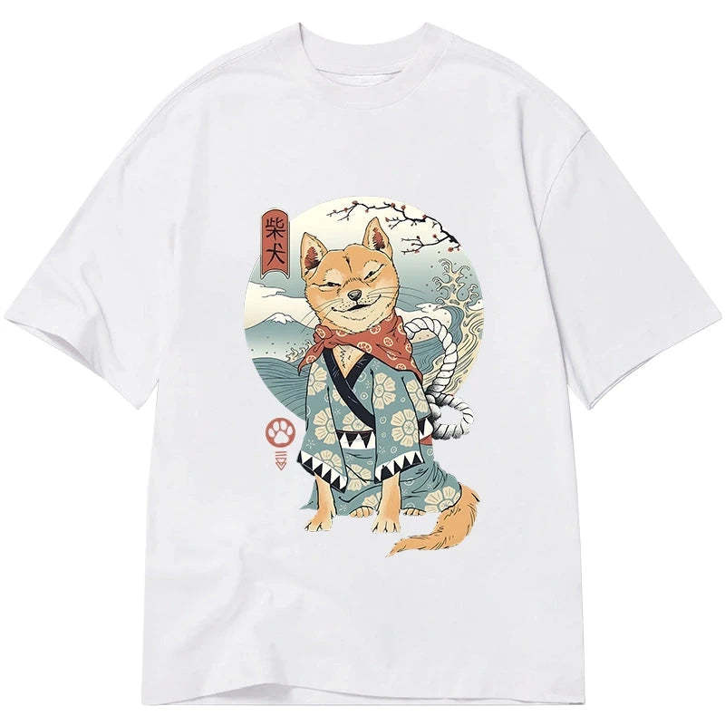 Tokyo-Tiger Samurai Shiba Dog Japanese Classic T-Shirt