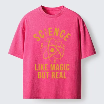 Tokyo-Tiger Science Is Magic Washed T-Shirt