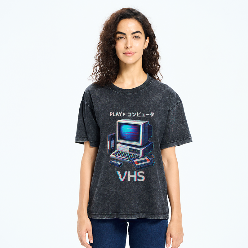Tokyo-Tiger Vintage VHS Washed T-Shirt