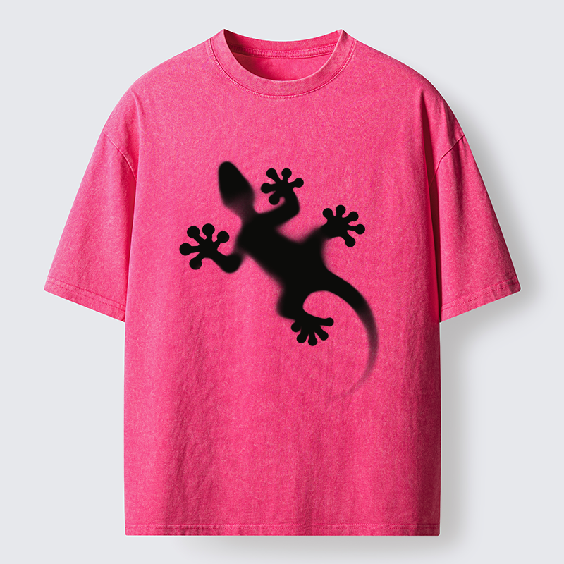 Tokyo-Tiger Gecko Silhouette Washed T-Shirt